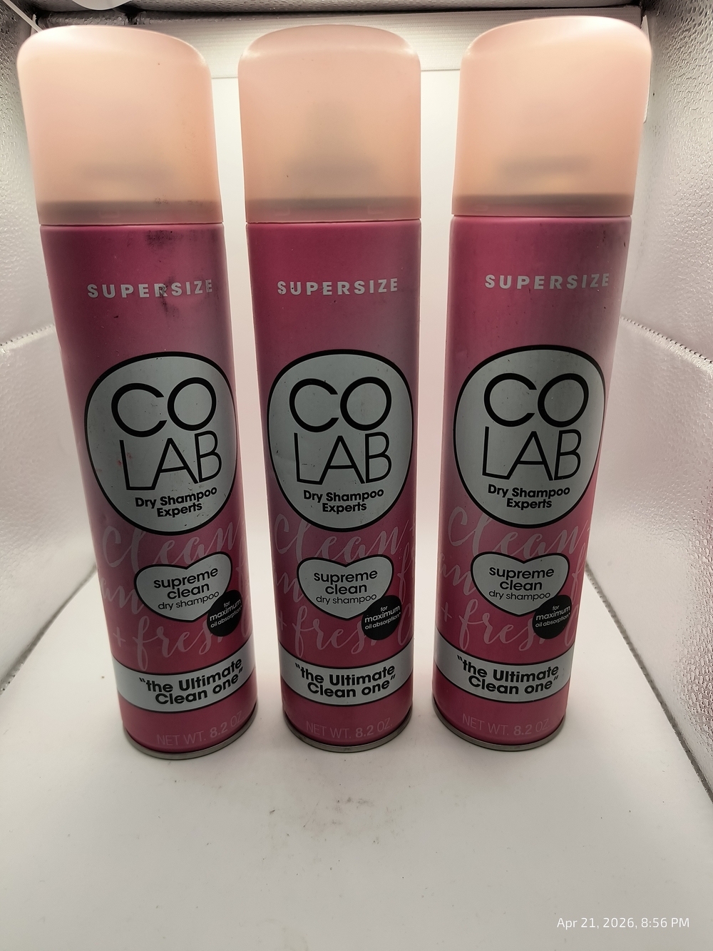 CO LAB Supreme Clean Dry Shampoo Supersize 8.2 oz The Ultimate Clean One 3 Pack